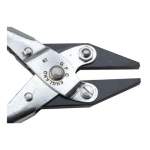 GROBET FILE CO. OF AMERICA HIGH GRADE PARALLEL JAW FLAT NOSE PLIERS, NICKEL