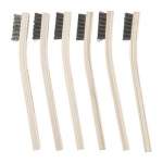 BROWNELLS HEAVY DUTY GUNSMITH CRIMPED WIRE BRUSH, STAINLESS STEEL 6 PER PACK
