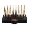 Grace Brass Punch Set With Bench Block Piece of 17