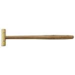 GROBET FILE CO.OF AMERICA SMALL SOLID 2 OZ BRASS HAMMER