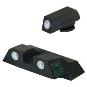 Meprolight Sight Set For Glock 26, 27, (Fixed Green/Orange) White