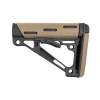 Hogue AR-15 OverMolded Buttstock Collapsible Mil-Spec, Rubber Flat Dark Earth