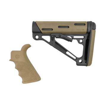 Hogue AR-15 FG BT Grip& OverMold Buttstock Collapsible Commercial, Rubber Flat Dark Earth
