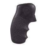 HOGUE GRIP FITS SMITH & WESSON J ROUND, RUBBER BLACK