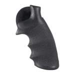 HOGUE GRIP FITS SECURITY SIX FINGER GROOVE, RUBBER BLACK