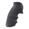 Hogue Grip fits Security Six Finger Groove, Rubber Black