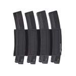 SPIRITUS SYSTEMS SUBMACHINE GUN MAGAZINE INSERT QUAD MP5/GLOCK, BLACK