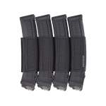 SPIRITUS SYSTEMS SUBMACHINE GUN MAGAZINE INSERT QUAD MPX/MP7/SCORPION, BLACK