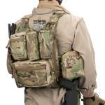 SPIRITUS SYSTEMS MOLLE BACK PANEL LITE, MULTICAM