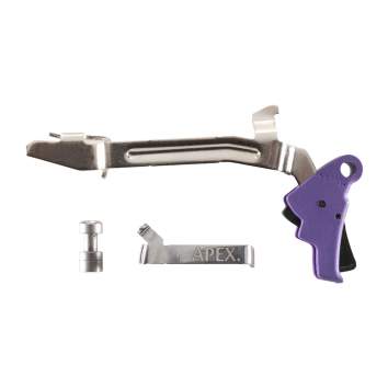 Apex Tactical's Polymer Trigger Kit For Glock Gen 3/4 Purple