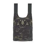 SPIRITUS SYSTEMS LV-119 REAR COVERT PLATE BAG (MEDIUM) MULTICAM BLACK