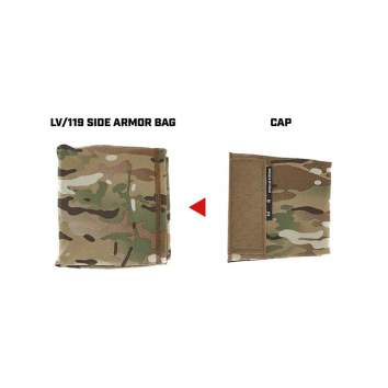 Spiritus Systems Side Armor Bag Caps (Small), Multicam