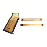 SHARPS BROS AR-15 GRIP WITH M-LOK HANDGUARD PANELS BRAZILIAN CHERRY, ALUMINUM BLACK