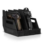 Savior Equipment Pistol Storage Rack 4-Gun, Black