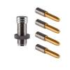 Sinclair International Tin Turning Mandrel Kit 22 Cal/30 Cal/6mm/6.5mm/17-338 Cal, Stainless Steel