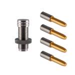 SINCLAIR INTERNATIONAL TIN EXPANDER MANDREL KIT 22 CAL/30 CAL/6MM/6.5MM/17-338 CAL, STAINLESS STEEL