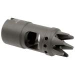 Midwest Industries AK12 Muzzle Brake - M14x1 Left Hand, Steel Black