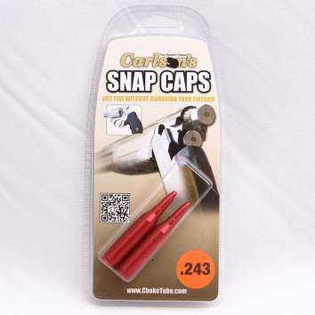 Carlson's Snap Caps 243 Winchester, Aluminum Orange 2 per Pack