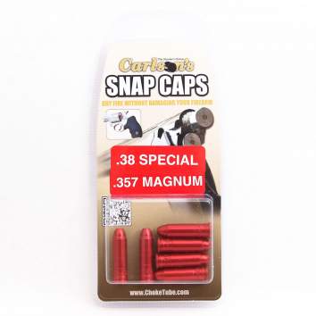 Carlson's Snap Caps 357 Magnum/38 Special, Aluminum Orange 6 per Pack
