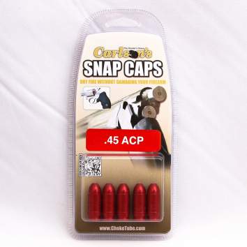 Carlson's Snap Caps 45 ACP, Aluminum Orange 5 per Pack