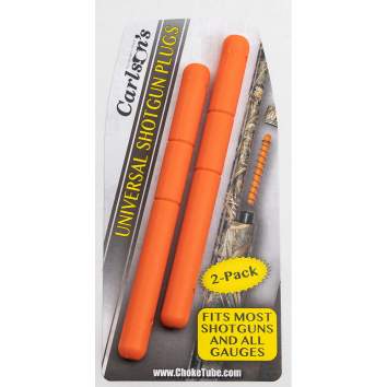 Carlson's Universal Shotgun Plug, Plastic Orange 2 per Pack