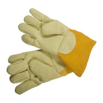 Brownells Hi-Temprature Gloves Universal, Kevlar Yellow