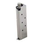METALFORM .380 MUSTANG MAGAZINE 6 ROUND STAINLESS STEEL SILVER
