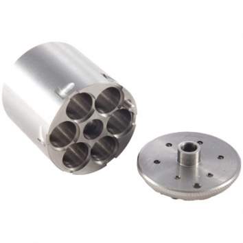 Taylors And Co Ruger Old Army Conversion Cylinder, 6 Round, 45 Caliber (.451-.454), Stainless Steel