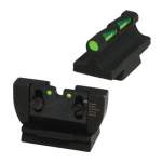 Hiviz Ruger 10/22 Fiber Optic Litewave Sight Set, Black