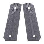 PACHMAYR 1911 TACTICAL FULL SIZE CHECKERED G-10 GRIPS GRAY/BLACK