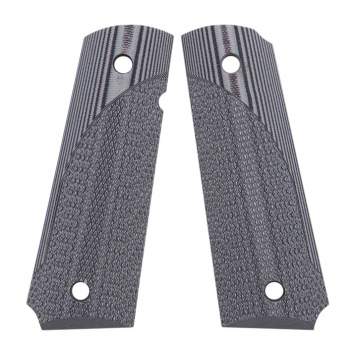 Pachmayr 1911 Tactical Full Size Checkered G-10 Grips Gray/Black