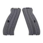 PACHMAYR CZ 75 TACTICAL, CHECKERED G-10 GRIPS GRAY/BLACK