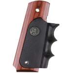PACHMAYR 1911 LEGEND FINGER GROOVE GRIPS ROSEWOOD RUBBER, WOOD, BLACK, BROWN