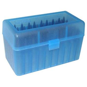 MTM Ammo Boxes Rifle 222 Remington - 6X47 50 Round, Blue