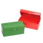 MTM FLIP TOP RIFLE AMMO BOX 229 ZIPPER-7.62X39 RUS 60 ROUND, POLYMER RED