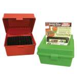 MTM DELUXE AMMO BOX 100 ROUND, GREEN