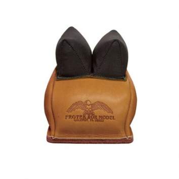 Protektor Custom Rabbit Ear Rear Bag - Cordura Ears, Leather Black