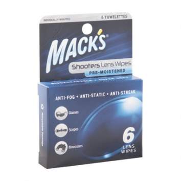 MACKS LENS WIPES (LENS WIPES CLEANING TOWLETTES, 6PK)