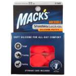 MACK'S ORANGE MOLDABLE SILICONE EAR PLUGS (ORANGE MOLDABLE SILICONE PUTT - 3 PR)