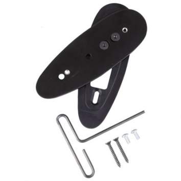 JONES UNIVERSAL RIFLES THROUGH-THE-PAD ADJUSTER ALUMINUM BLACK