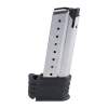 Springfield Armory XDS 9MM Magazine With Sleeve, 9 Round Stainless Steel Silver