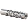 Shrewd #01 Muzzle Brake 22 Caliber 7/16-28, Chrome Moly Steel Silver