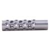 Shrewd #1 Muzzle Brake 22 Caliber 1/2-28, Chrome Moly Steel Silver