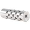 Shrewd #3 Muzzle Brake 22 Caliber 9/16-24, Chrome Moly Steel Silver