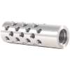 Shrewd #3 Muzzle Brake 22 Caliber 9/16-24, Chrome Moly Steel Silver