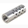 Shrewd #4 Muzzle Brake 22 Caliber 5/8-24, Chrome Moly Steel Silver