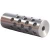 Shrewd #3 Muzzle Brake 22 Caliber 5/8-24, Stainless Steel Silver