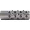 Shrewd #4 Muzzle Brake 22 Caliber 5/8-24, Stainless Steel Silver
