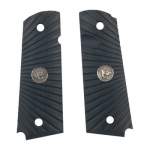 WILSON COMBAT FULLSIZE STARBURST GRIPS TRADITIONAL, G-10 BLACK