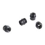 WILSON COMBAT 1911 GRIP SCREW BUSHING, STEEL BLACK PACK OF 4